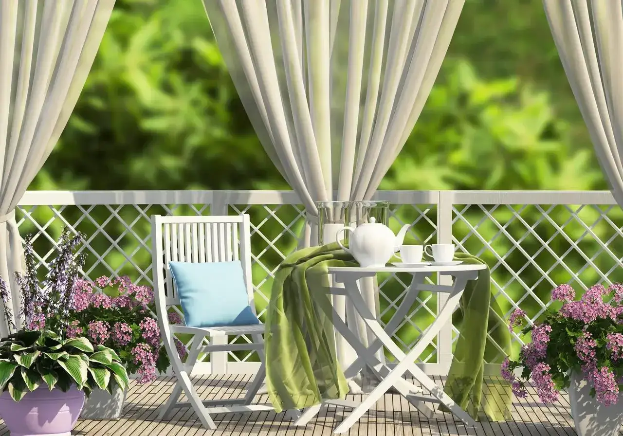 nowoczesne tkaniny na balkon markizy żagle zasłony