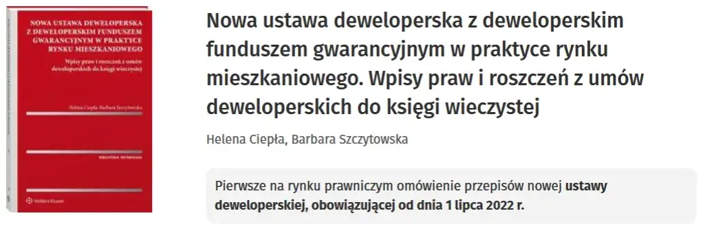 dokumenty prawne deweloper, ustawa deweloperska