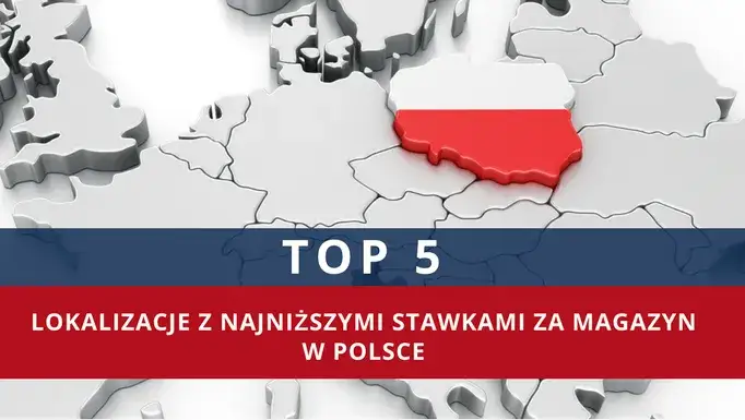 Mapa Polski stawki wynajmu magazyn&oacute;w