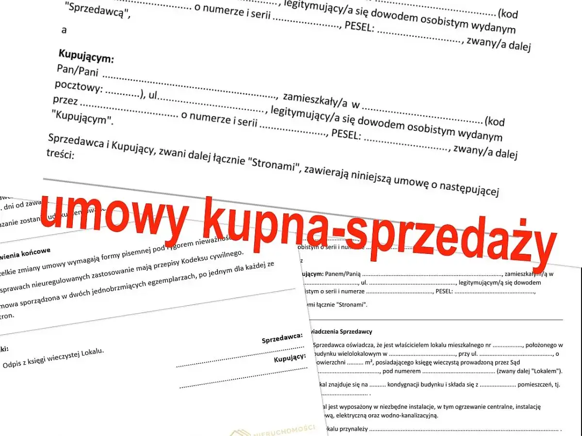 notariusz umowa kupna sprzedaży mieszkania